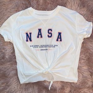 NASA crop tee